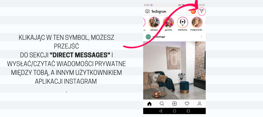jak prowadzić instagrama firmy - sekcja direct messages