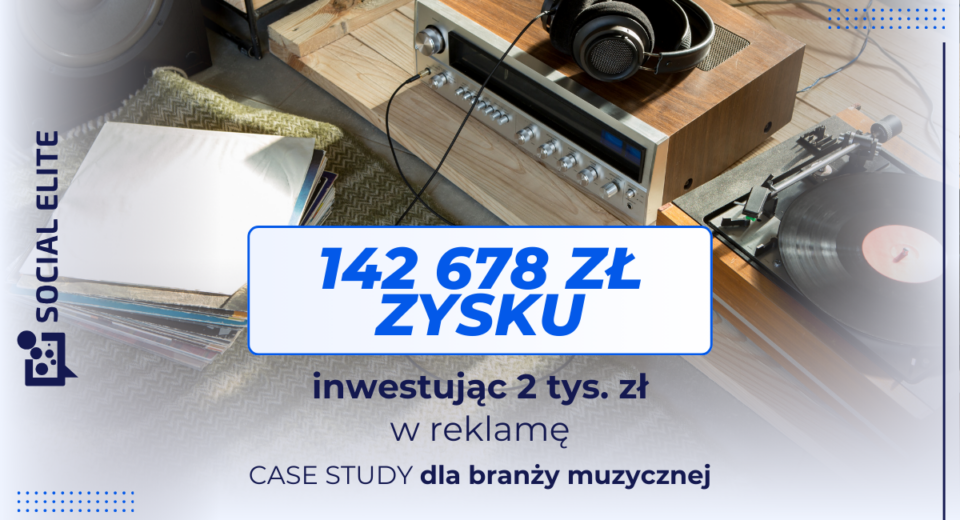 Strategia uzupełniania biznesu - baner case study z branży muzycznej