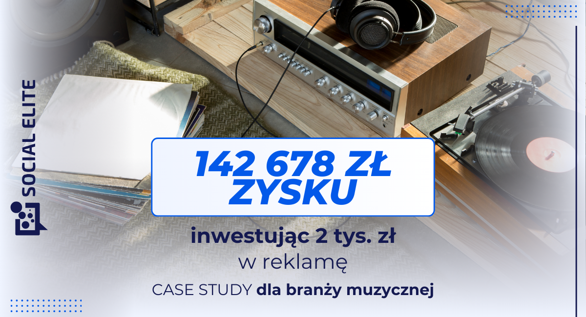 Strategia uzupełniania biznesu - baner case study z branży muzycznej
