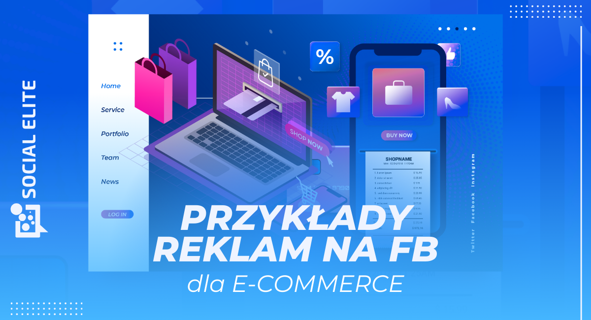 Przykłady reklam na FB dla e-commerce - baner artykułu