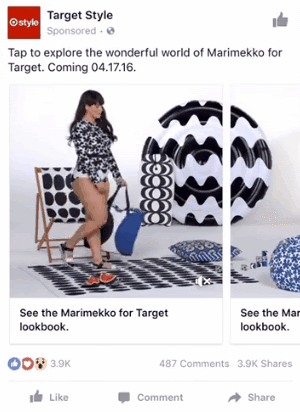 reklama wideo karuzela Target Style